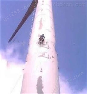 兰州风机塔筒防腐公司-叶片清洗补漆喷字