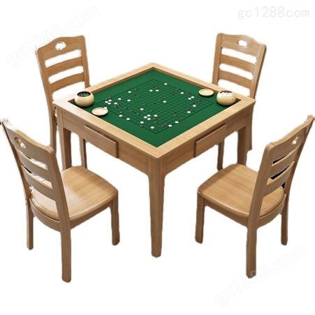 实木桌餐桌两用简易手搓桌家用桌象棋桌围棋桌桌