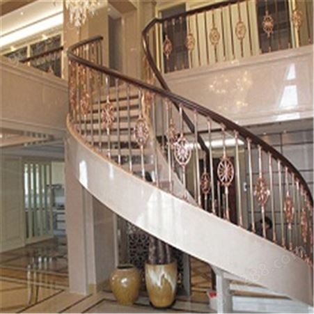 酒店雕刻铜楼梯 花型可选 款式新颖 个性定制 各种规格