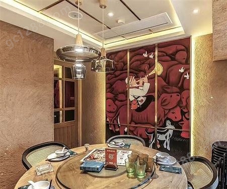 广州推荐 酒店背景装饰墙 大型壁画  无毒无味  3d墙绘设计展