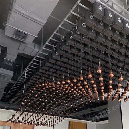 迪迩 售楼沙盘矩阵吊顶球 酒吧LED升降管 数控智能展厅