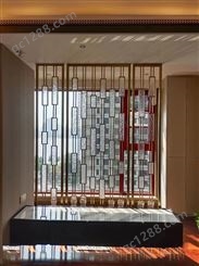 厂家定制不锈钢屏风 客厅304材质玻璃隔断 现代简约镂空花格