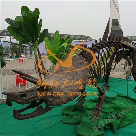 新品大型仿真恐龙骨架动物化石模型树脂工艺品摆件公园景区博物馆
