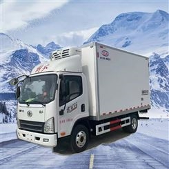 解放虎V4米2蓝牌冷藏车 18方市区配送小型冷冻冷链车