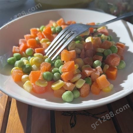 速冻混合蔬菜批发 冷冻新鲜什锦菜 玉米粒青豆胡萝卜混合菜