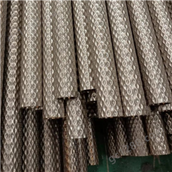 沪吉特钢 不锈钢花纹管 304不锈无缝焊管 菱形花纹圆管 支持定制