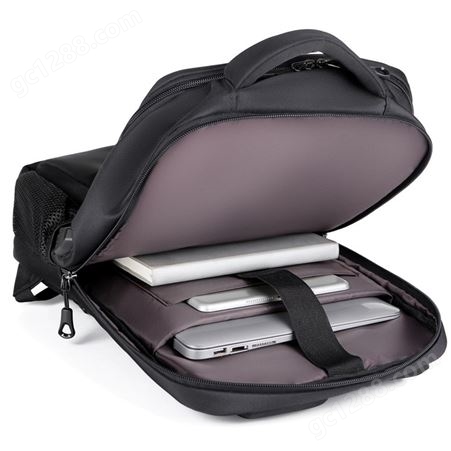 商务旅行双肩包大容量多隔层多功能电脑背包定制logoUSB接口