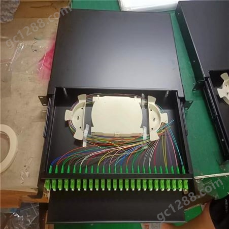 供应KJ-LC抽拉式光纤配线架 24芯光缆终端盒