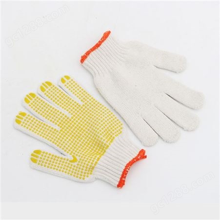 耐牌安防 PVC胶点 防滑耐磨棉纱线手套 支持定制