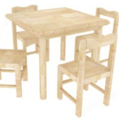 梦航玩具黄埔区幼儿园橡木系列长方桌椅玩具桌实木儿童学习写字课桌椅套装