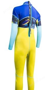利百佳新材料 黄色高弹布 冲浪衣服制作布料 弹性好