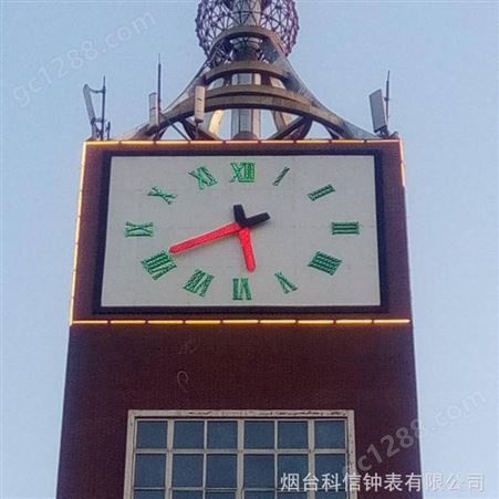 装饰用钟表 发光大钟表定制 科信钟表规模生产