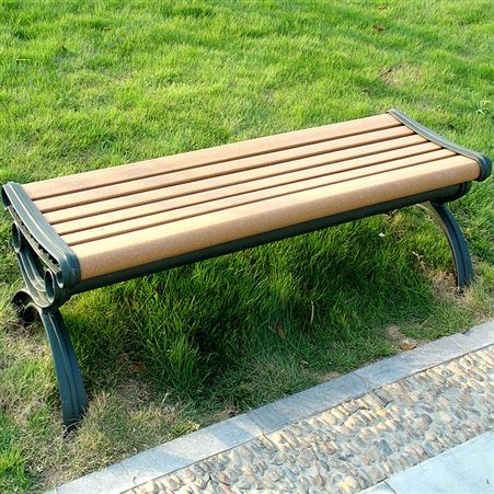 景区用长椅 公园长凳 塑木平凳 诺俊体育 园区休息座椅