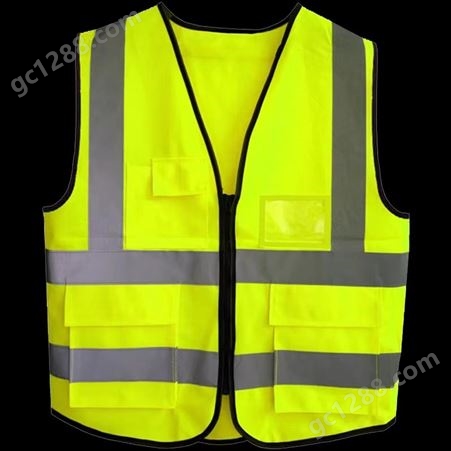 反光衣批量销售 工地管理人员背心 多口袋反光马甲 环卫施工服装